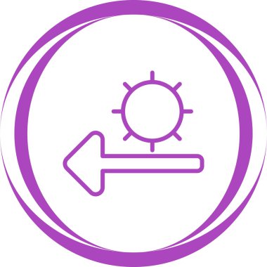 güneş web simgesi basit tasarım 