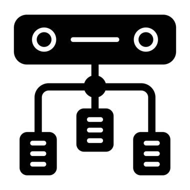 Yük dengeleyici. Web simgesi basit illüstrasyon