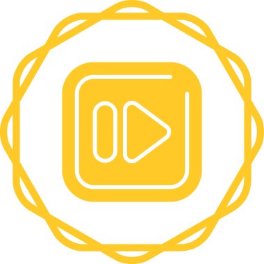 Hızlı ileri düğme vektör illüstrasyonu