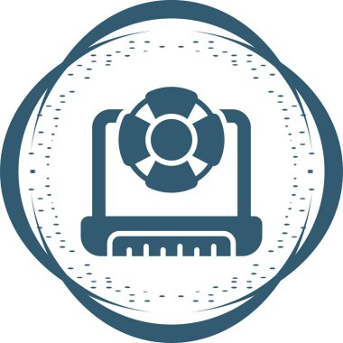 dizüstü bilgisayar web simgesi, basit illüstrasyon