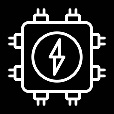 Bağlantı Kutusu simgesi, vektör illüstrasyonu basit tasarım