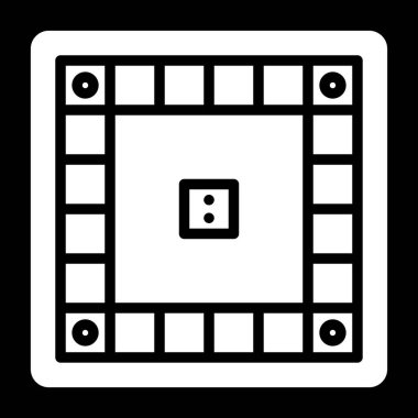 Masa oyunu. Web simgesi basit illüstrasyon