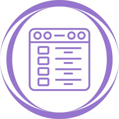 Web tarayıcı simgesi, vektör illüstrasyonu basit tasarım