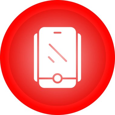 Tablet bilgisayar satırı simgesinin vektör çizimi. 