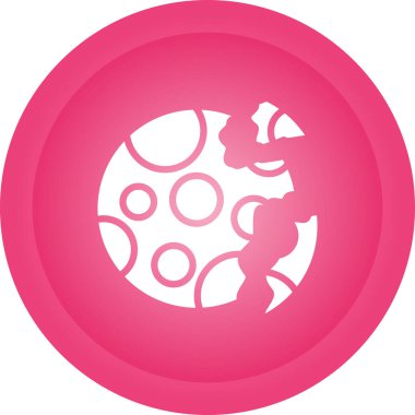  Yok edilen gezegen web simgesi vektör çizimi 