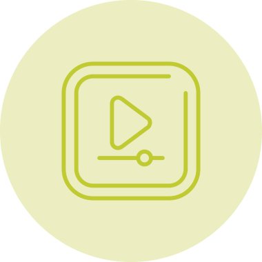 Video oynatımını kutsal kişilerin resmi, vektör çizim