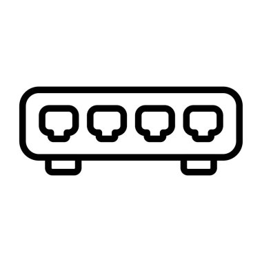 Ethernet Geçiş Ağı simgesinin vektör çizimi