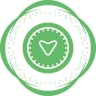 pusula web simgesi tasarımı çizimi