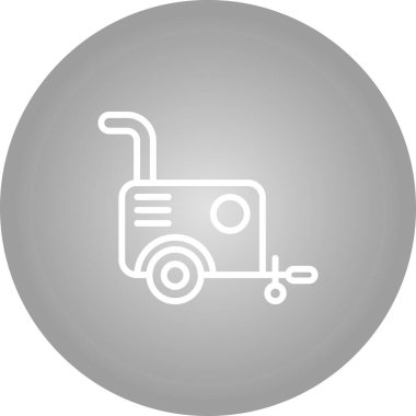 Vektör illüstrasyonu, Hava kompresörü simgesi element arkaplanı          