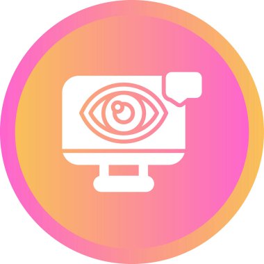 Görsel Tasarım Web simgesi vektör illüstrasyonu