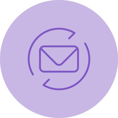 Yanıt, e- posta ileti vektör simgesi 