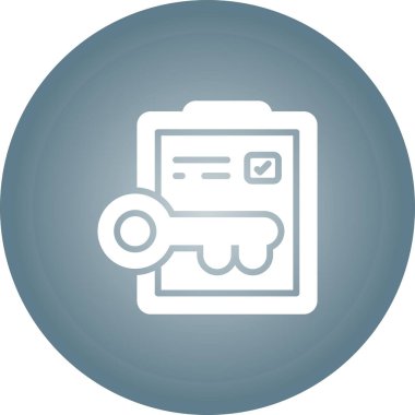 belge simgesi, vektör illüstrasyonu basit tasarım