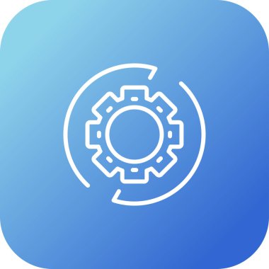 Teçhizat Web simgesi basit illüstrasyon 