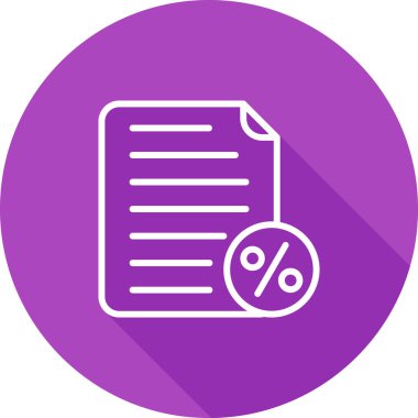 belge simgesi, vektör illüstrasyonu basit tasarım