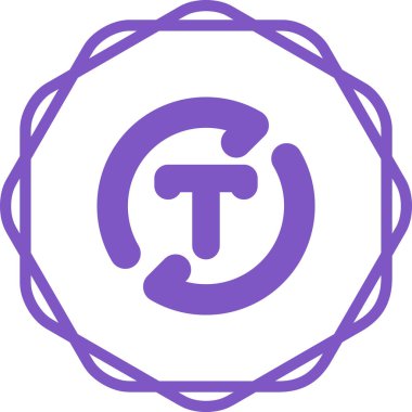 Bir harf simgesinin vektör illüstrasyonu 