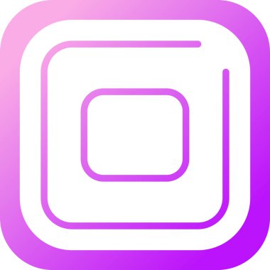 Kare Simgesini Durdur, vektör illüstrasyonu 