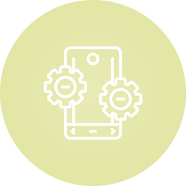 akıllı telefon web simgesi vektör çizimi 