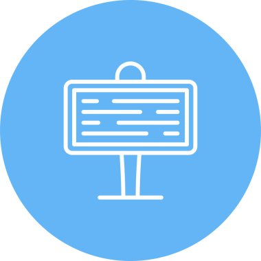 Tabela tahtası. Web simgesi vektör illüstrasyonu