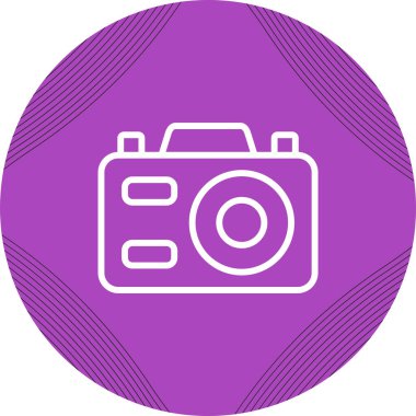 fotoğraf makinesi simgesi, vektör illüstrasyonu 