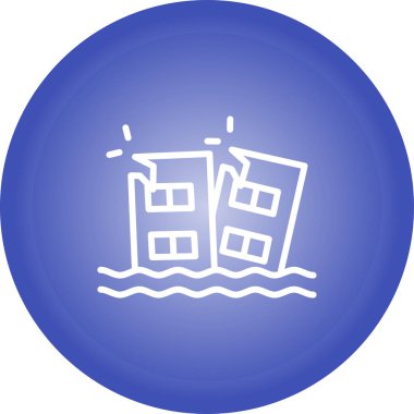 Flood simgesinin vektör illüstrasyonu