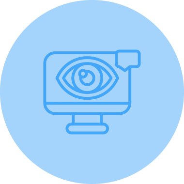 Görsel Tasarım Web simgesi vektör illüstrasyonu