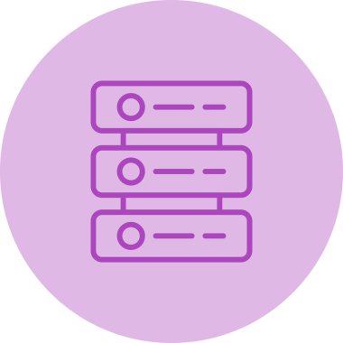 Web Sunucusu simgesi vektör illüstrasyonu 