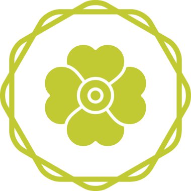 Kiraz çiçeği ikonu vektör illüstrasyonu 