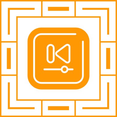 vektör web simgesi görüntüsü Önceki Parça düğmesi 