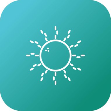güneş web simgesi basit tasarım 