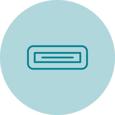 USB Portu modern simgesinin vektör illüstrasyonu 