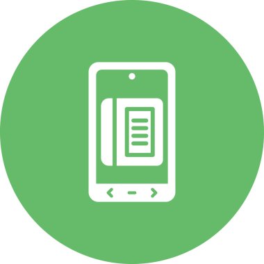 E Kitap biçimindeki simge vektör illüstrasyonu 