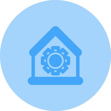 Ev. Web simgesi basit illüstrasyon 