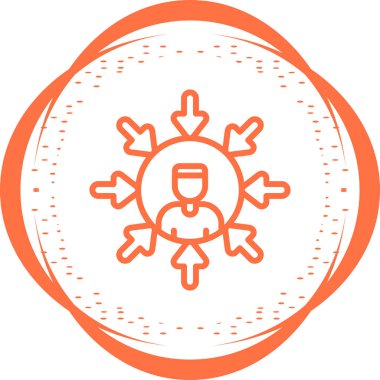 kullanıcı merkezli ikon vektör illüstrasyonu 