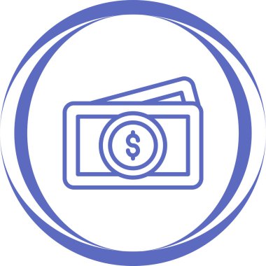 Para için. Web simgesi vektör illüstrasyonu 