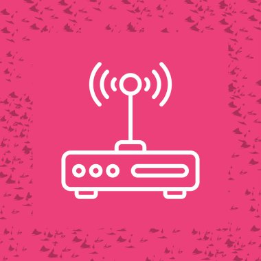 wifi simgesi, basit vektör illüstrasyonu 