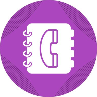 Telefon rehberi vektör illüstrasyonuName