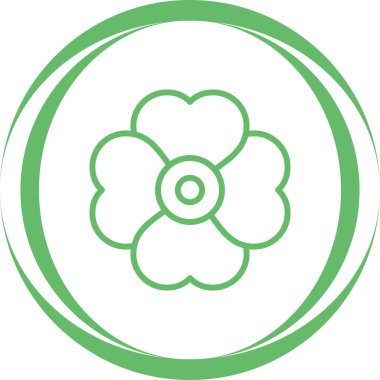 Kiraz çiçeği ikonu vektör illüstrasyonu 