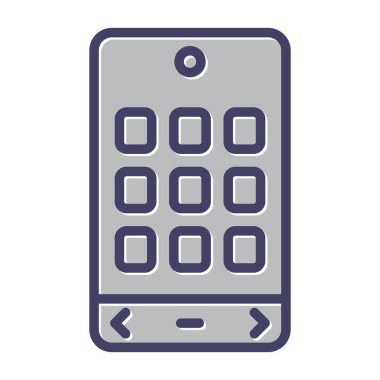 cep telefonu simgesi, vektör illüstrasyonu basit tasarım