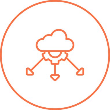 Ağ Yükleme Simgesi, Beyaz Üzerine Vektör 