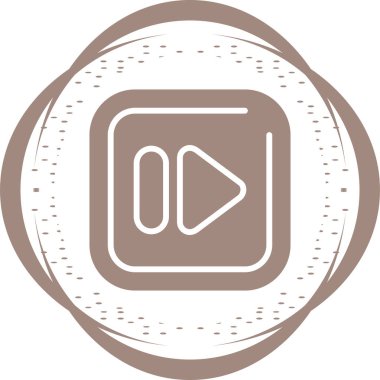 Hızlı ileri düğme vektör illüstrasyonu