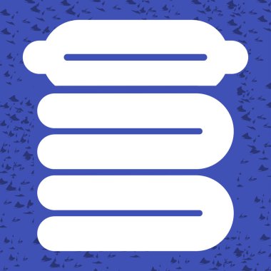 Sıkıştırılmış battaniye ağ ikonu vektör çizimi