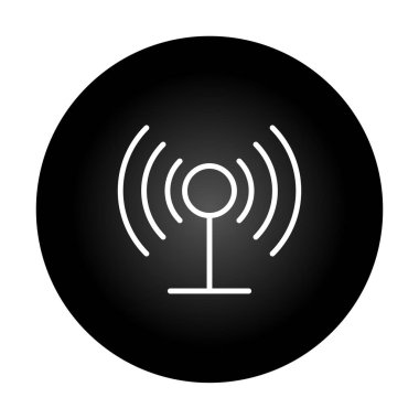 Wi-Fi bağlantı simgesi. vektör illüstrasyonu