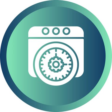 Web Tarayıcı Web simgesi, basit illüstrasyon 