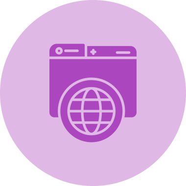 Dünya simgesinin vektör illüstrasyonu 