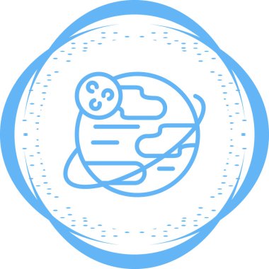 Gezegen simge vektör çizim 