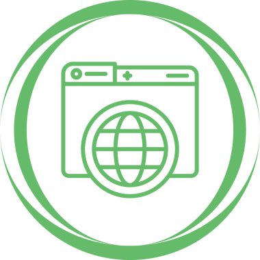 Dünya simgesinin vektör illüstrasyonu 