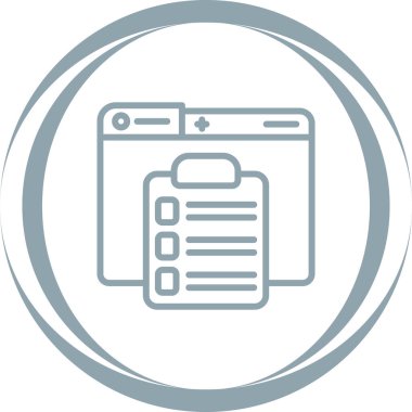 Checklist icon, vector illustration simple design