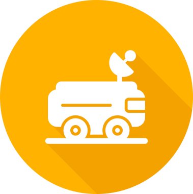 Mars Gezgin simgesi vektör illüstrasyonu