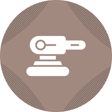 Sander simgesi, vektör illüstrasyonu basit tasarım