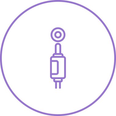 elektrik prizi simgesi. Web illüstrasyonu